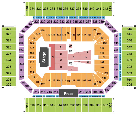 Alamodome Guns N' Roses Seating Chart